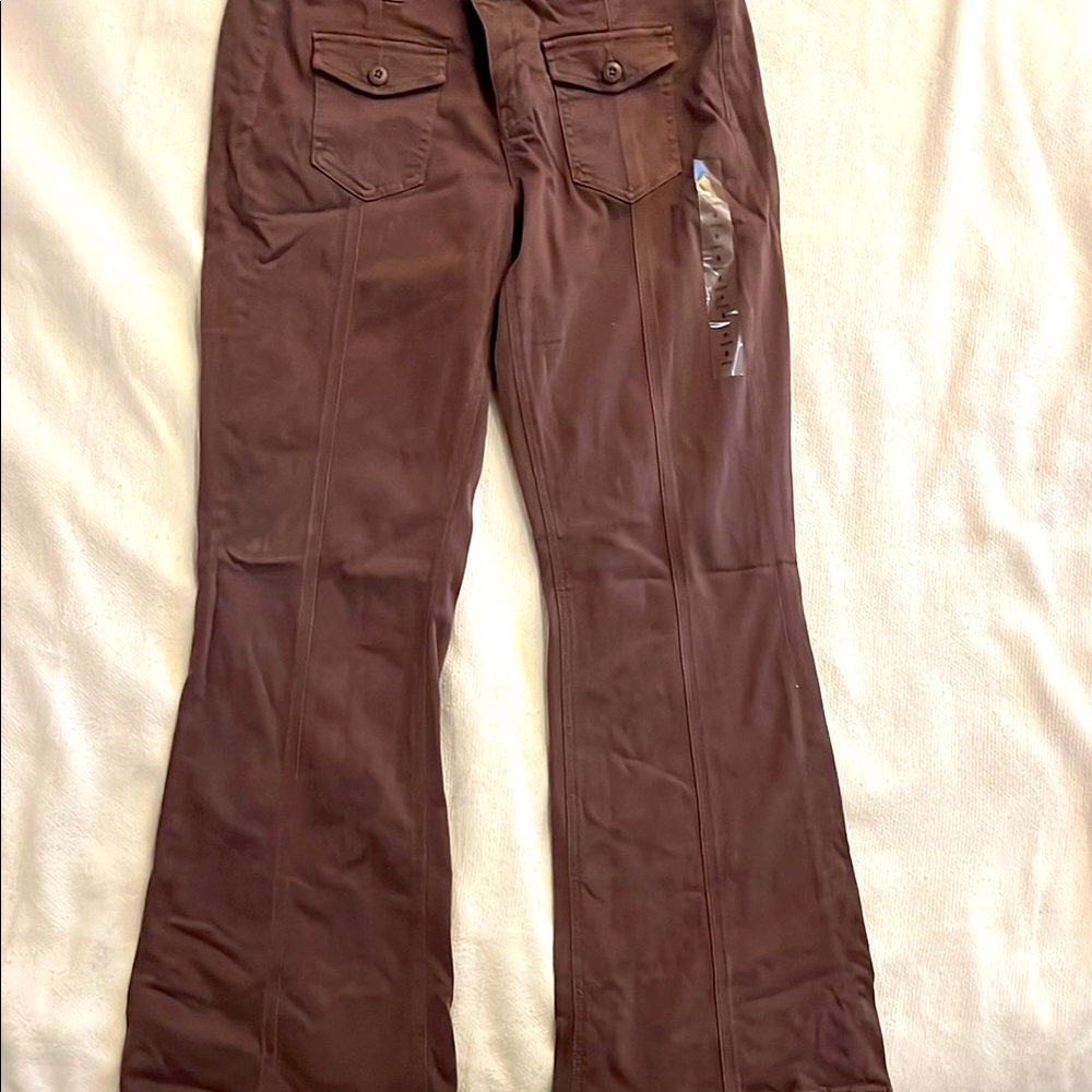 American Eagle Outfitters Brown Flare Pants for Versatile Style